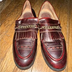 House of Hounds Men’s Archer loafers in burgundy leather. Size EU 43  -US 10